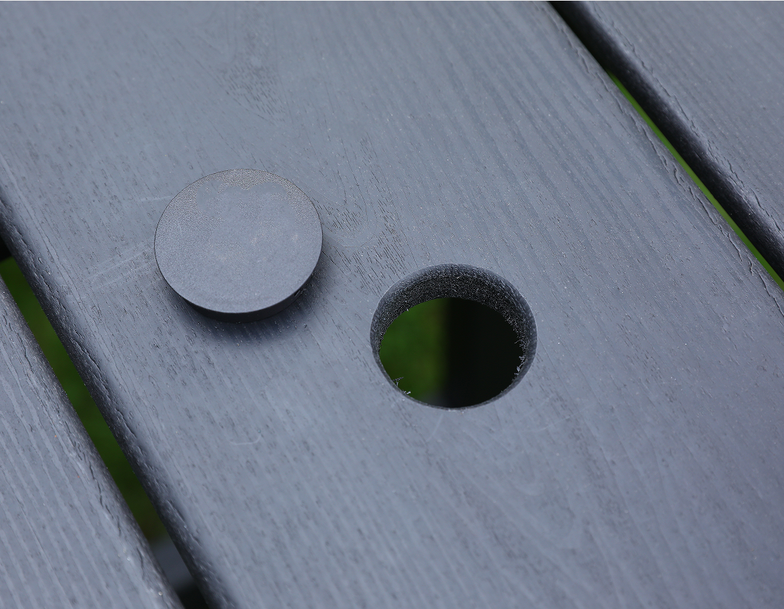 Tábla Lasmuigh Dronuilleogach Grey HDPE