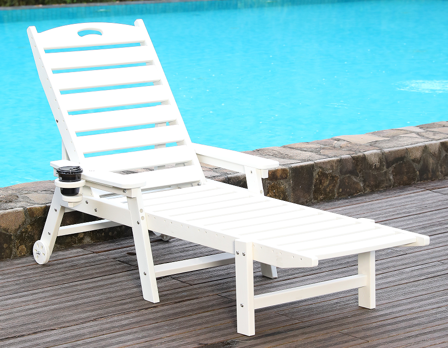 Cathaoirleach Lounge Adirondack Solo Bright White HDPE