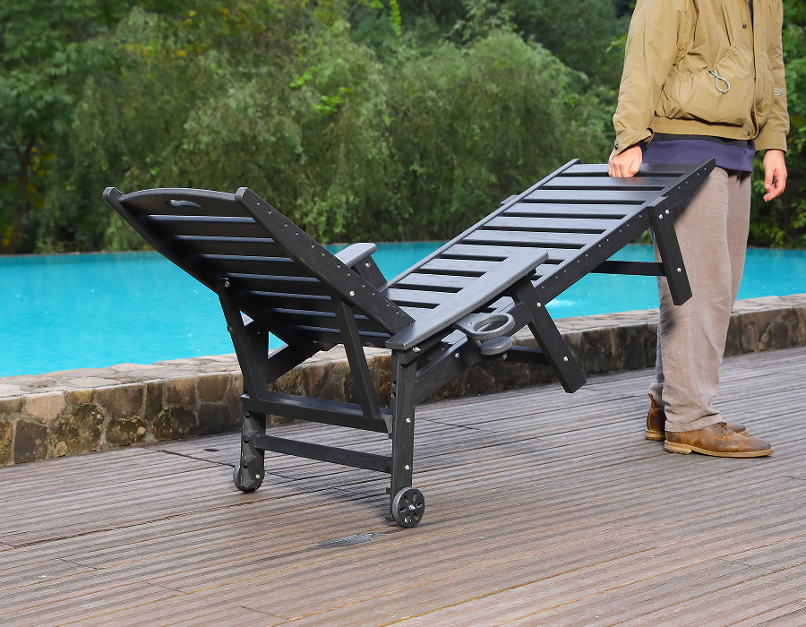Set Lounge Adirondack Minimalist HDPE Pure White 2-Pacáiste