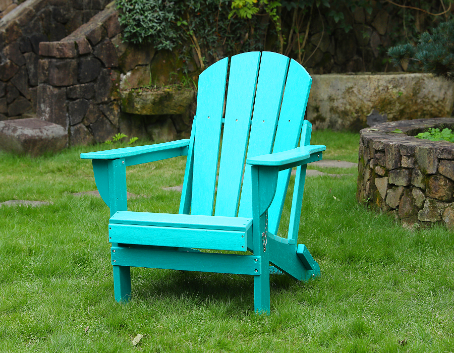 Cathaoirleach Adirondack Frog Turquoise HDPE bríomhar