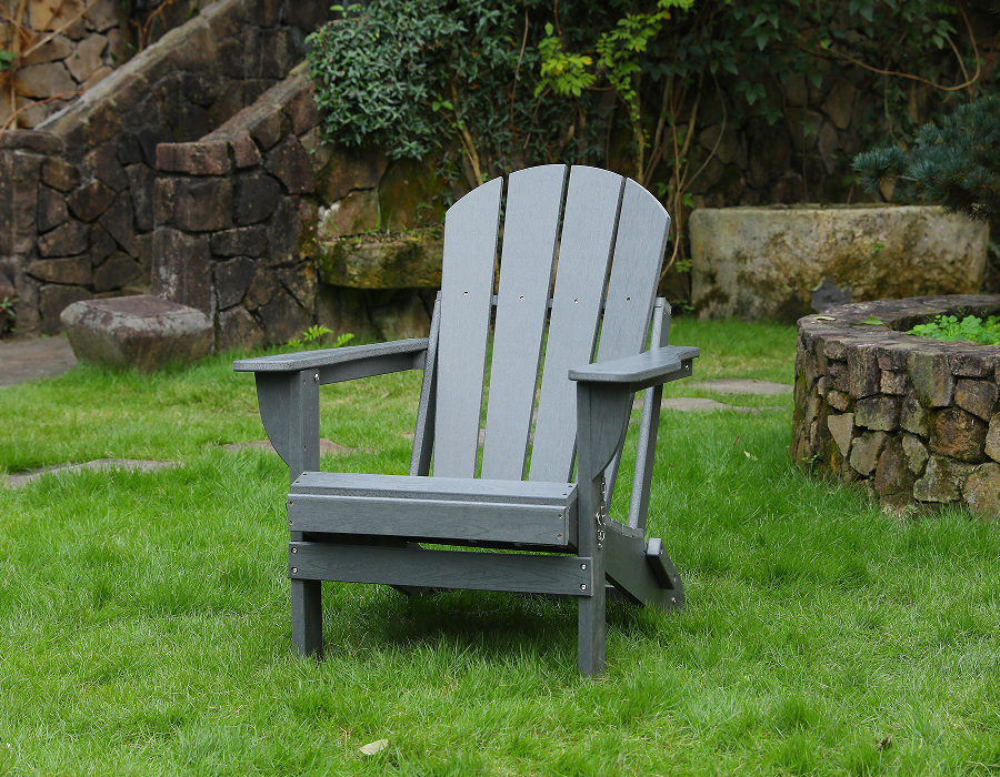 Storm Grey HDPE Cathaoirleach Frog Adirondack - Uile-Aimsire