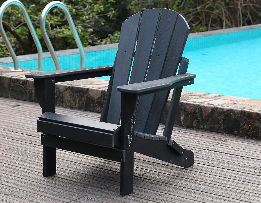 Dubh Uile-Aimsire HDPE Cathaoirleach Frog Adirondack