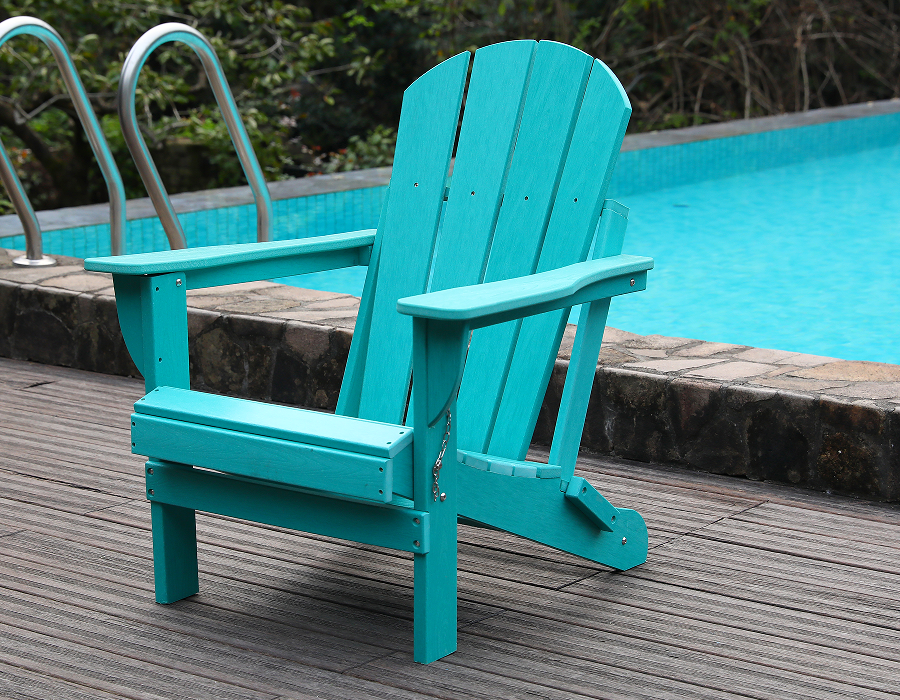 Cathaoirleach Adirondack Frog Turquoise HDPE bríomhar