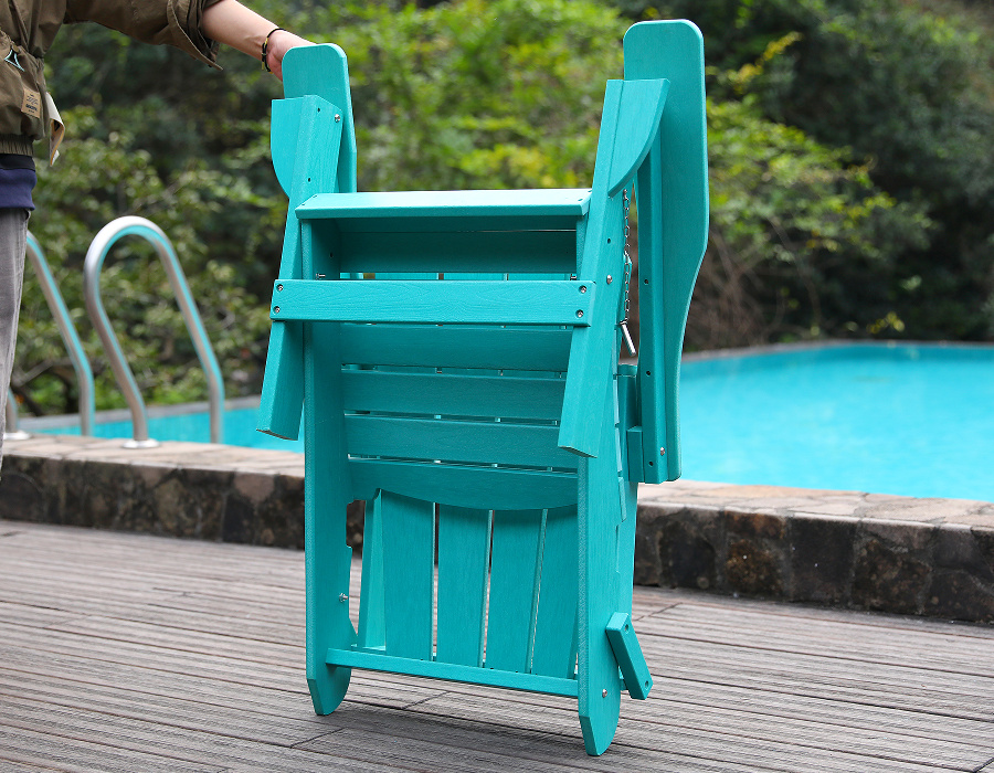 Cathaoirleach Adirondack Frog Turquoise HDPE bríomhar